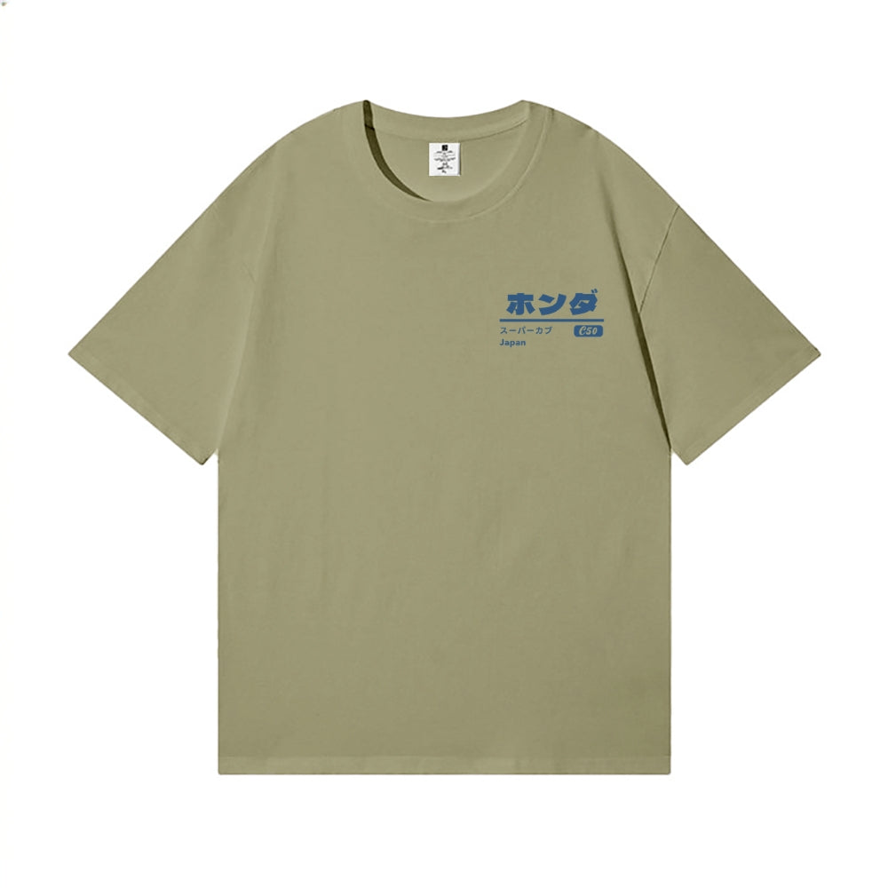 Honda C50 Bike Back Art Cotton Tee