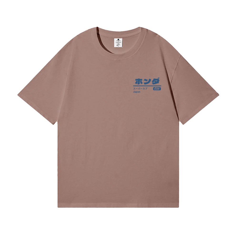 Honda C50 Bike Back Art Cotton Tee