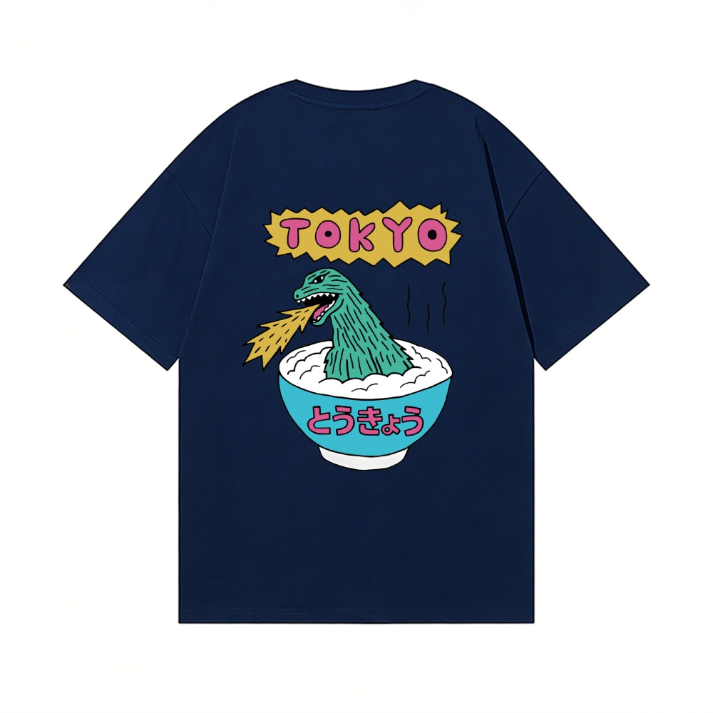 Tokyo Kaiju Back Art Cotton Tee