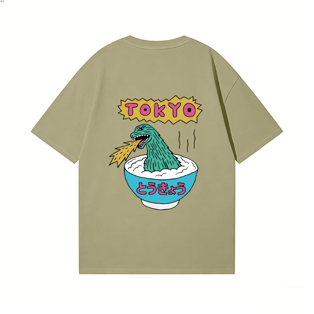 Tokyo Kaiju Back Art Cotton Tee