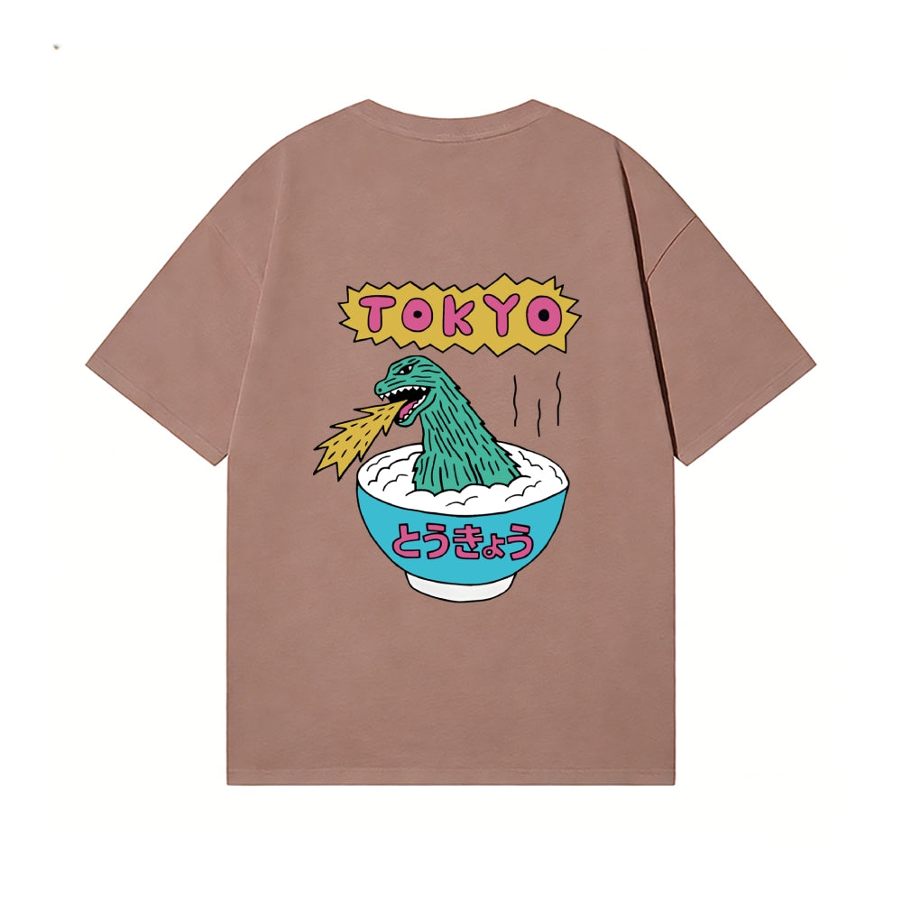 Tokyo Kaiju Back Art Cotton Tee