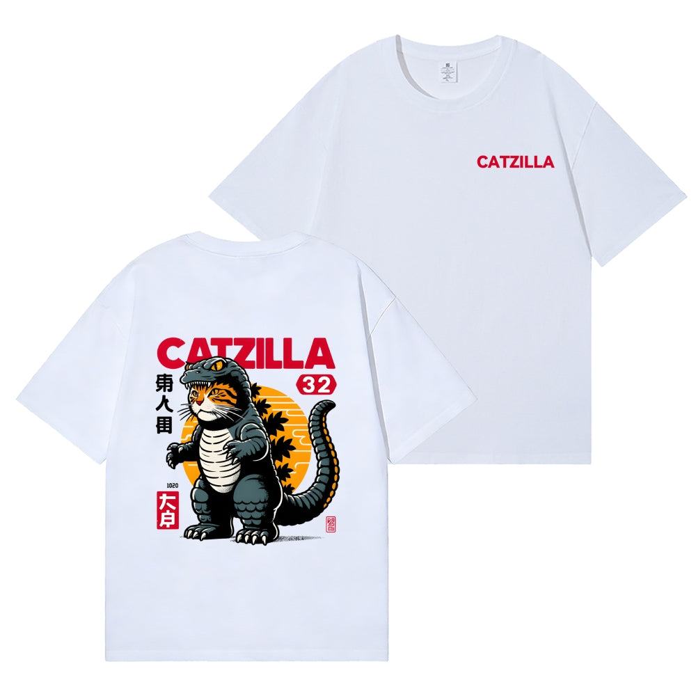 Catzilla Back Art Cotton Tee