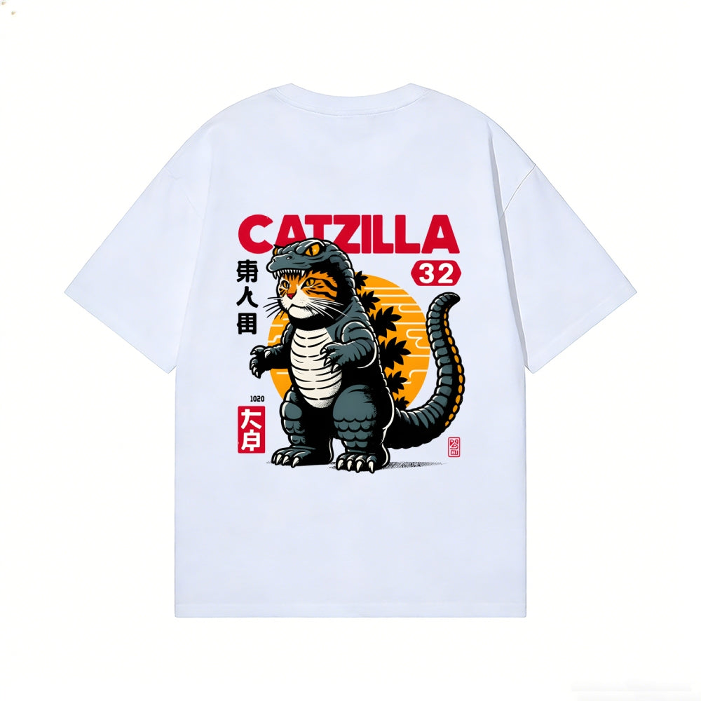 Catzilla Back Art Cotton Tee