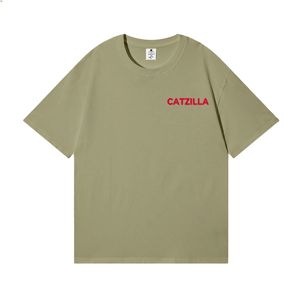 Catzilla Back Art Cotton Tee