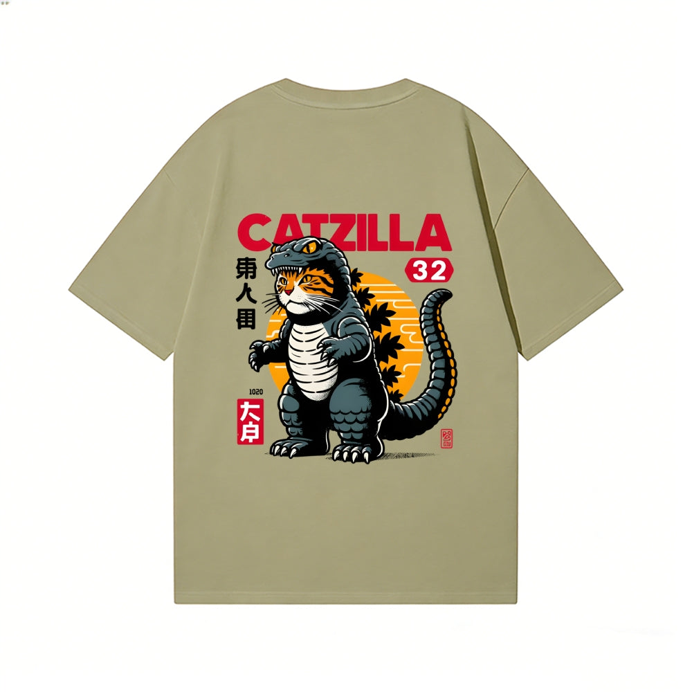 Catzilla Back Art Cotton Tee