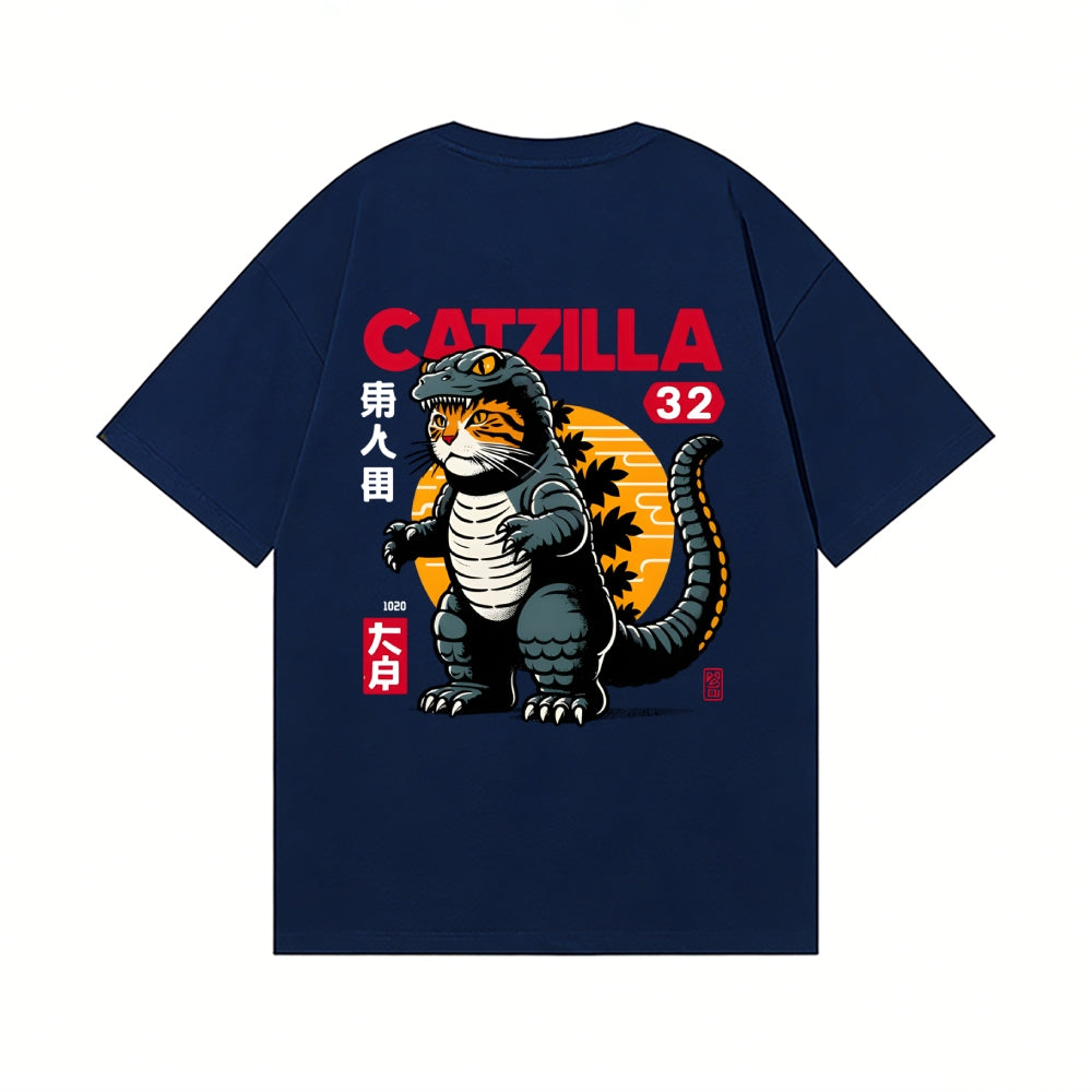 Catzilla Back Art Cotton Tee