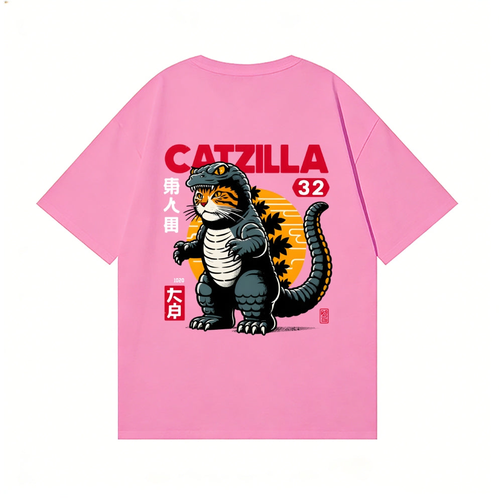 Catzilla Back Art Cotton Tee