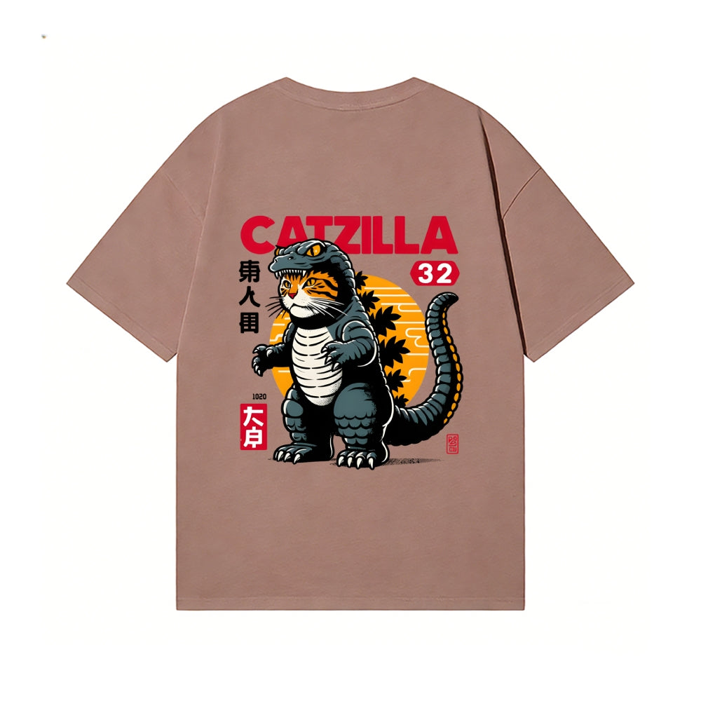 Catzilla Back Art Cotton Tee