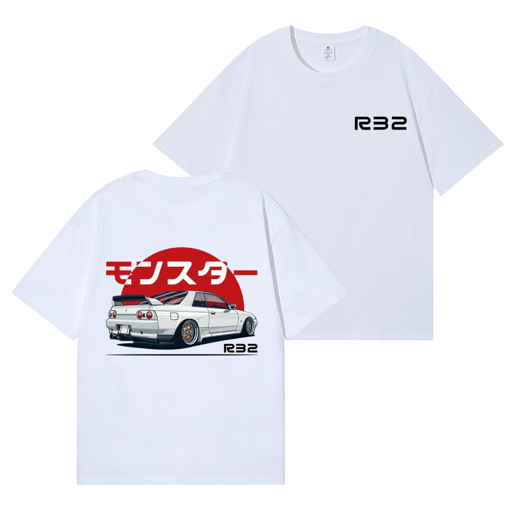 GTR R32 Back Art Cotton Tee