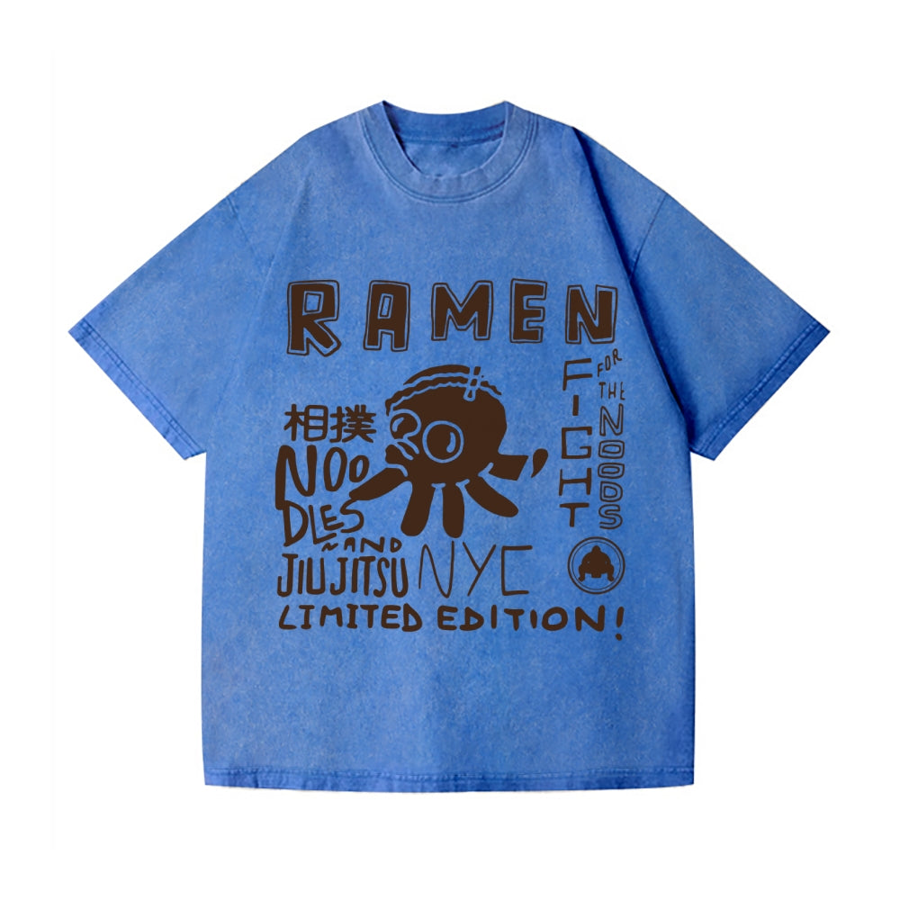 Sumo Octopus Vintage Wash Japanese Design T-Shirt