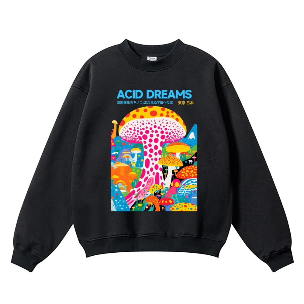 Yayoi Kusama Mushroom Vintage Cotton Blend Sweatshirt