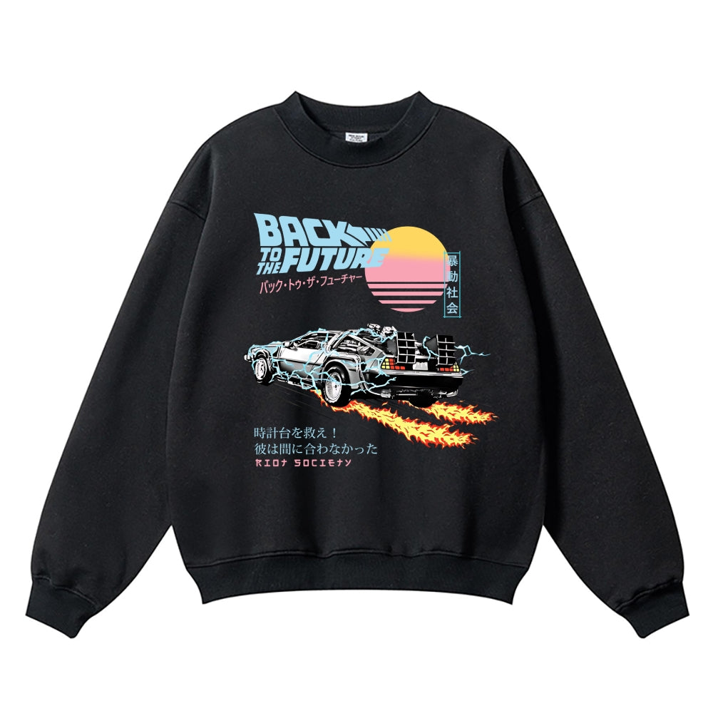 Back to the Future Vintage Cotton Blend Sweatshirt