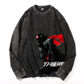 Kamen Rider Vintage Cotton Wash Crewneck Long-Sleeve T-Shirt
