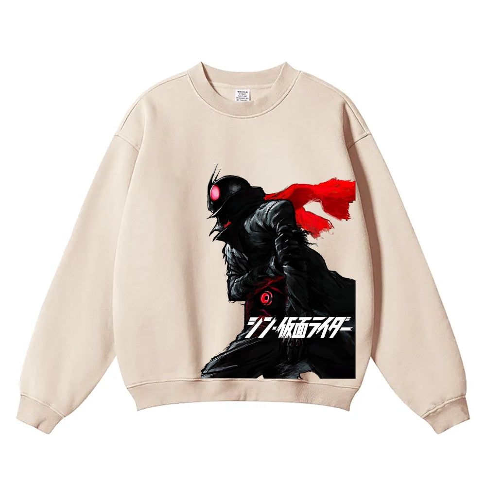 Kamen Rider Vintage Cotton Blend Sweatshirt
