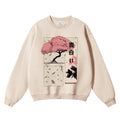 Sakura Vintage Cotton Blend Sweatshirt