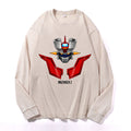 Mazinger Z Vintage Cotton Wash Crewneck Long-Sleeve T-Shirt