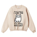 Cat Vintage Cotton Blend Sweatshirt
