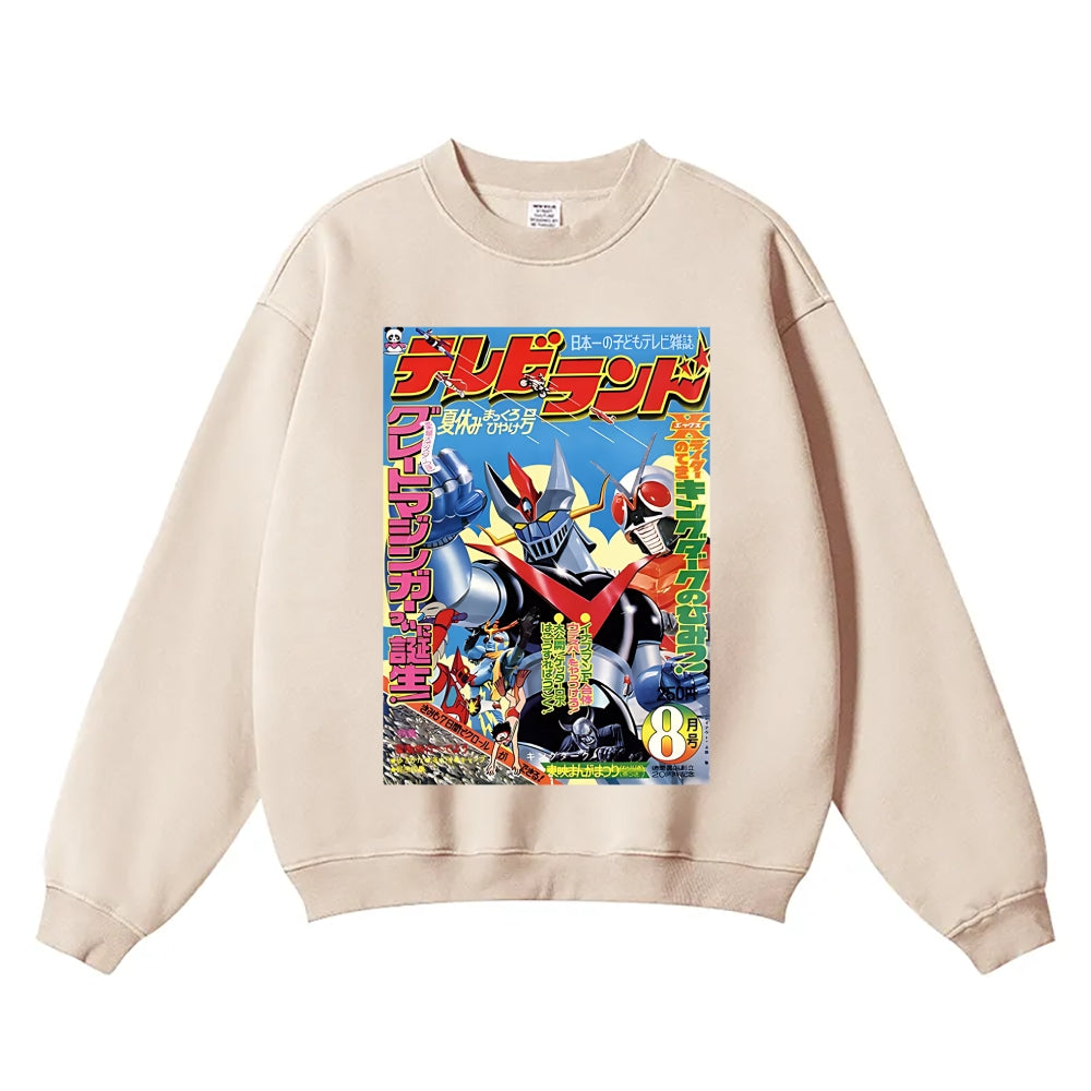 Mazinger Z Vintage Cotton Blend Sweatshirt
