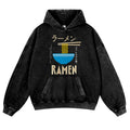 Ramen Vintage Washed Thick Cotton Hoodie