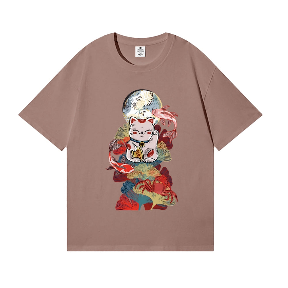 Maneki Neko Cat Japanese Style Classic Tee
