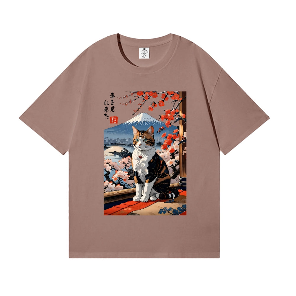 Fuji Cat Japanese Style Classic Tee
