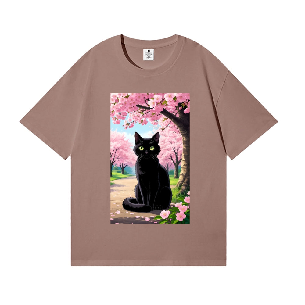 Sakura Cat Japanese Style Classic Tee