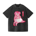 Cowboy cat Vintage Wash Japanese Design T-Shirt