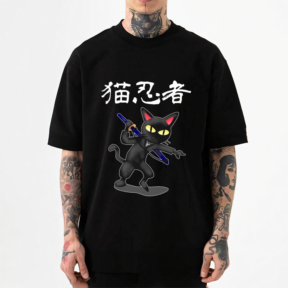 Cat Ninja Japanese Style Classic Tee