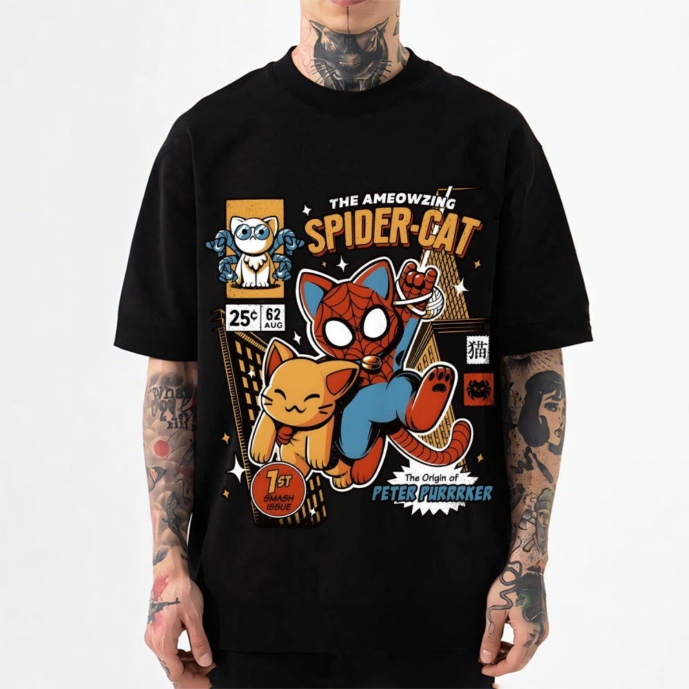 Spider Cat Japanese Style Classic Tee