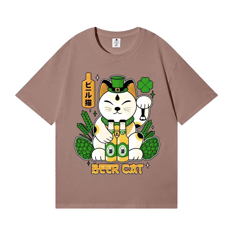 St. Patrick Cat Japanese Style Classic Tee