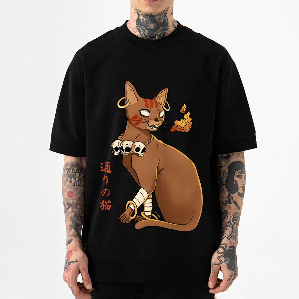 Fire Cat Japanese Style Classic Tee