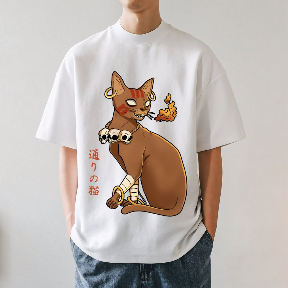 Fire Cat Japanese Style Classic Tee