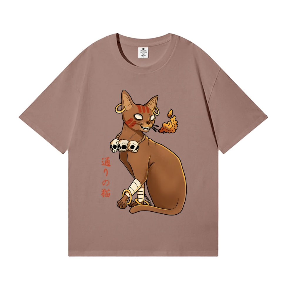 Fire Cat Japanese Style Classic Tee