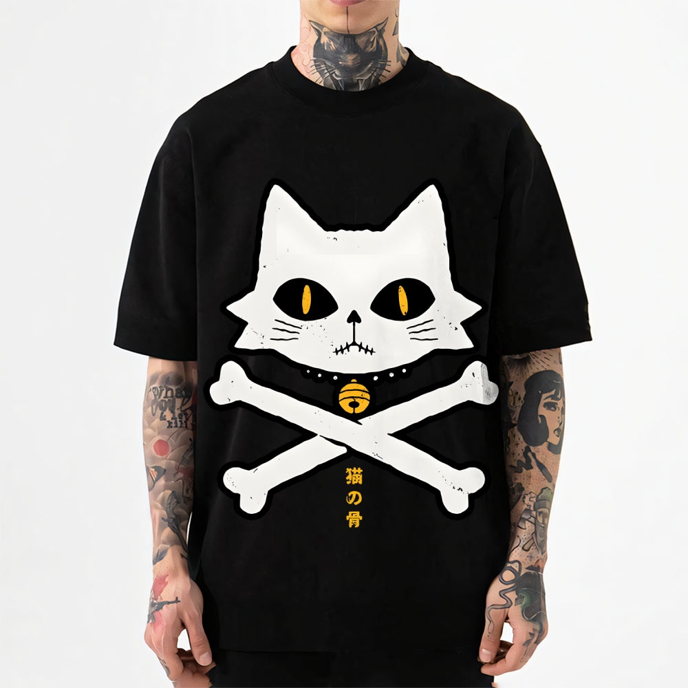 Cat Skull Japanese Style Classic Tee