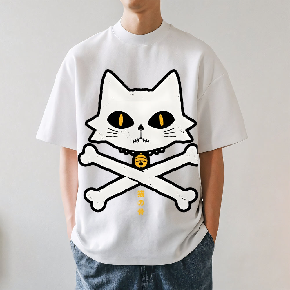 Cat Skull Japanese Style Classic Tee