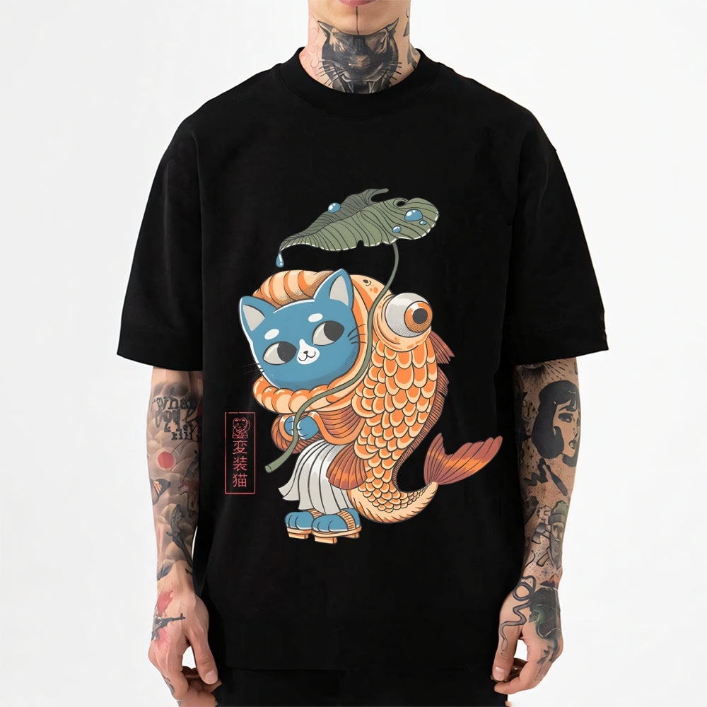 Koi Cat Japanese Style Classic Tee