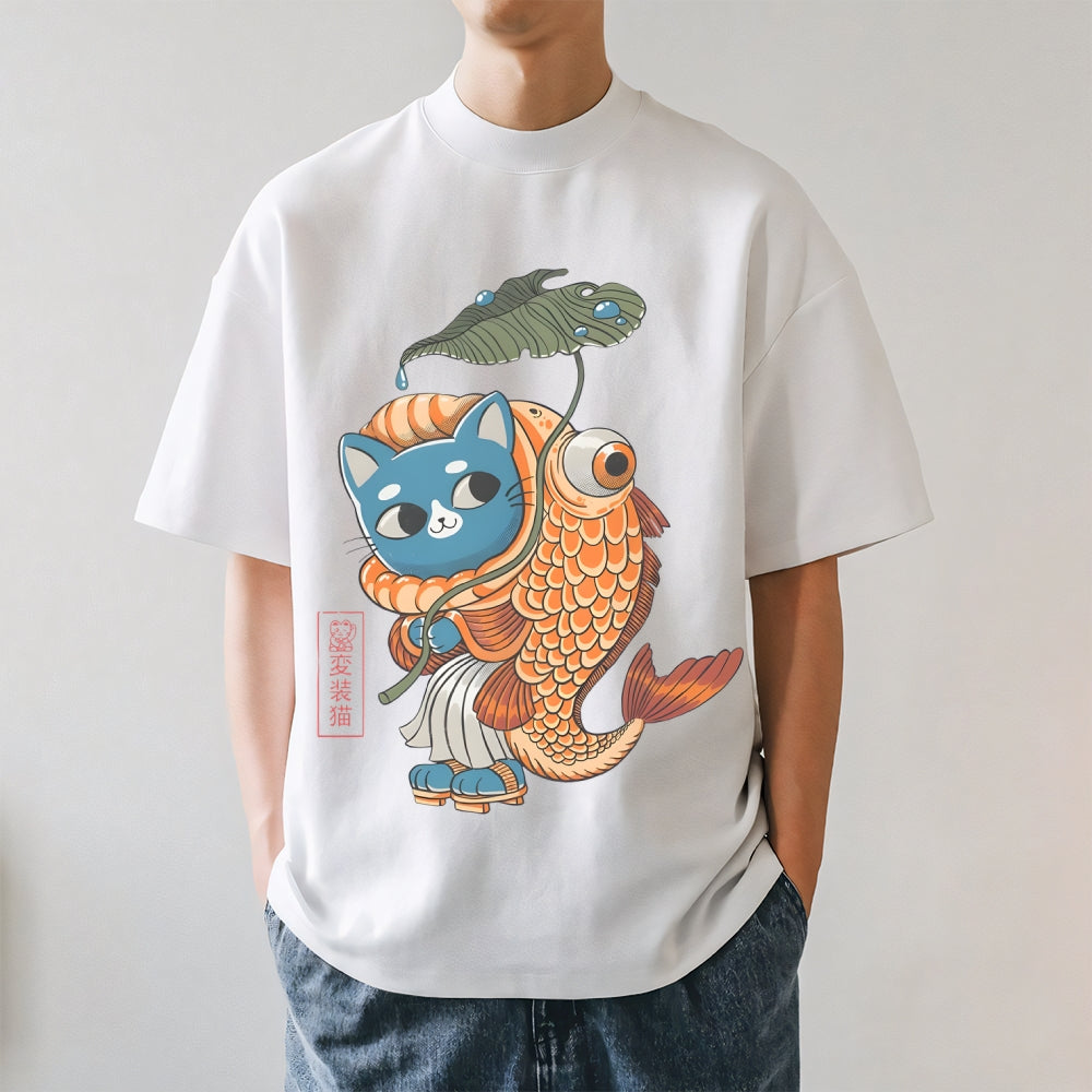 Koi Cat Japanese Style Classic Tee