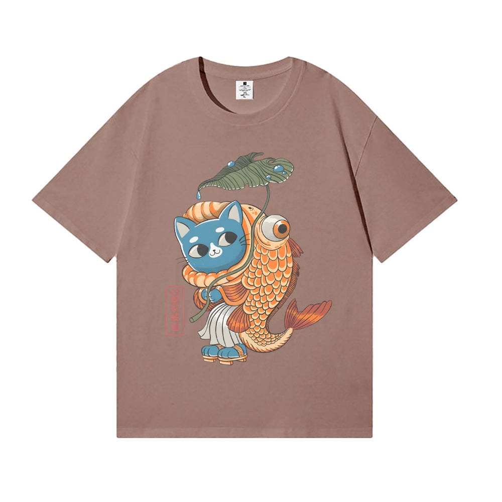 Koi Cat Japanese Style Classic Tee