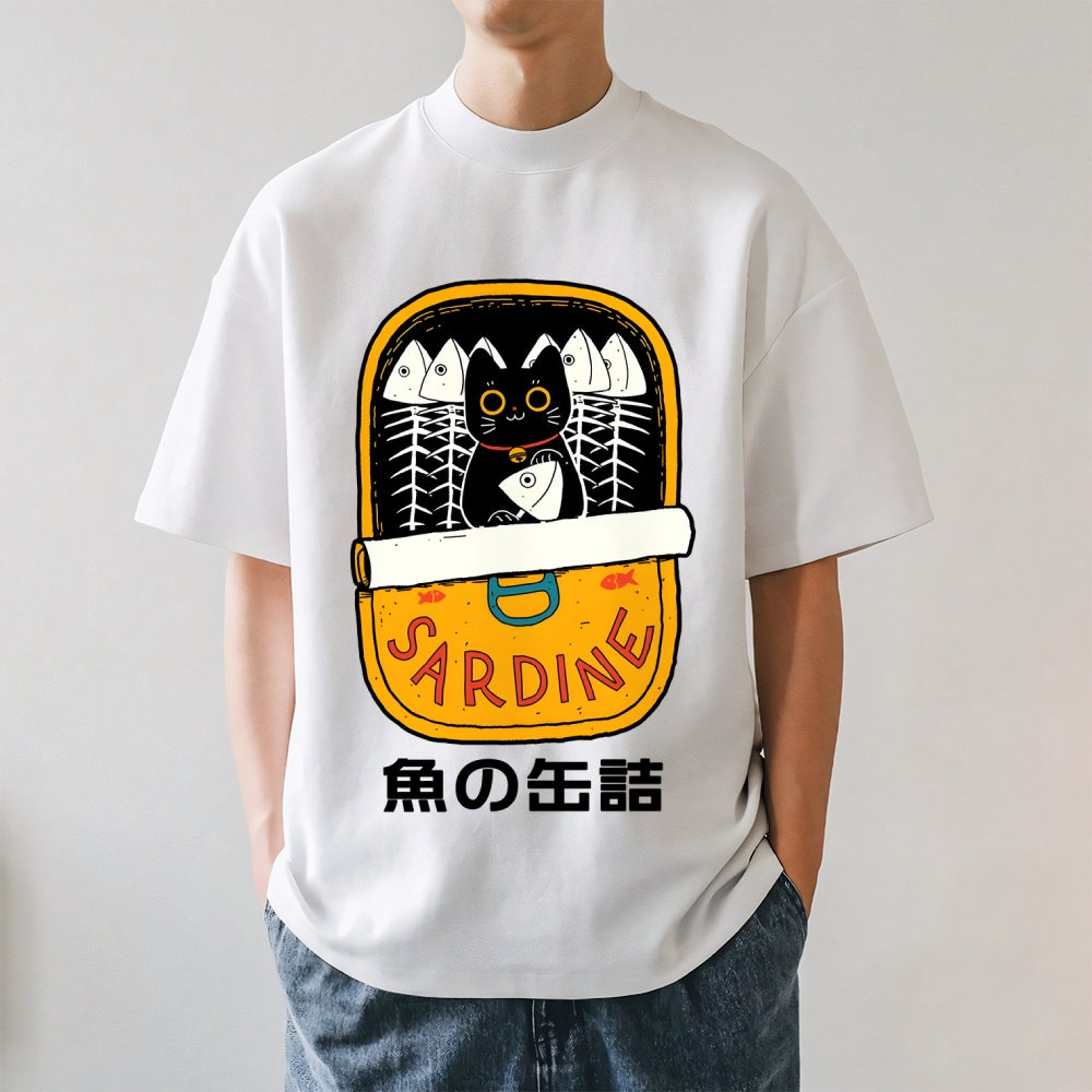 Sardine and Cat Japanese Style Classic Tee