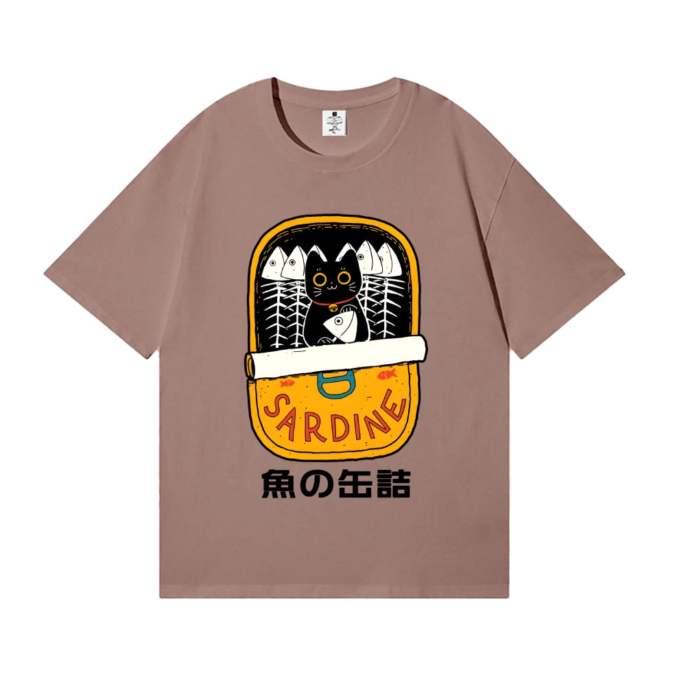 Sardine and Cat Japanese Style Classic Tee