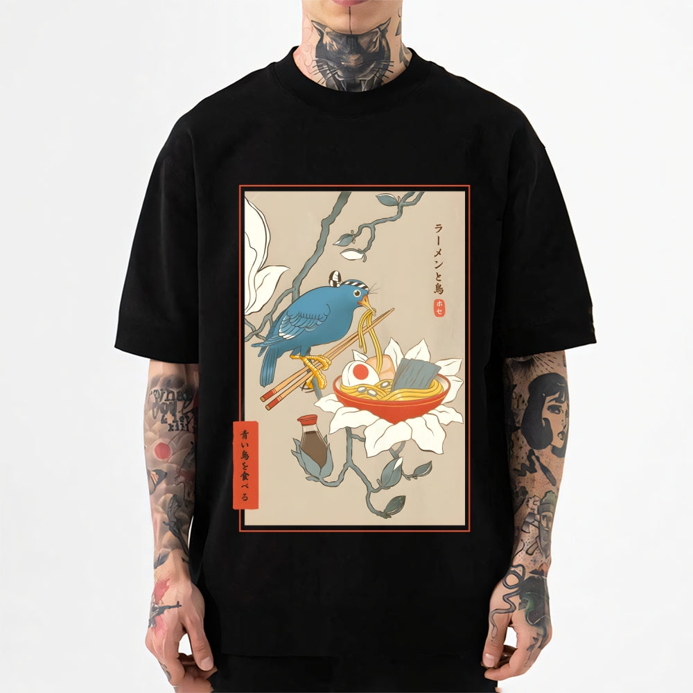 Bird and Ramen Japanese Style Classic Tee