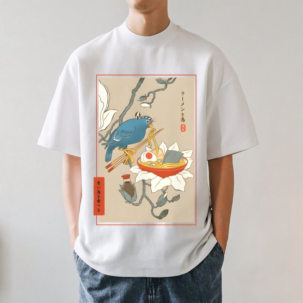 Bird and Ramen Japanese Style Classic Tee