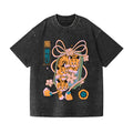 Omamori Tigers Vintage Wash Japanese Design T-Shirt