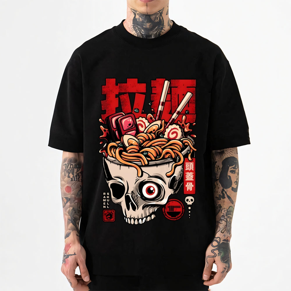 Skull Ramen Japanese Style Classic Tee