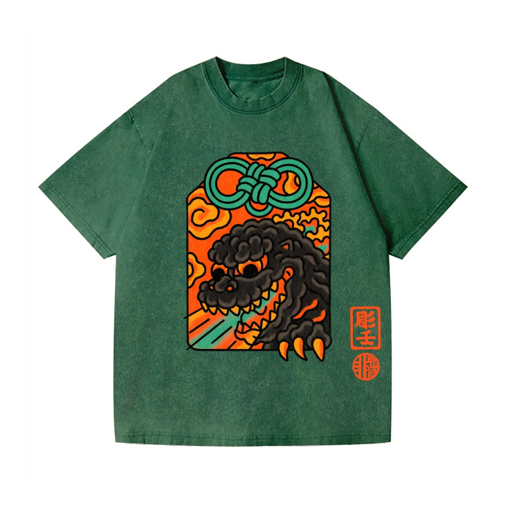 Kaiju Vintage Wash Japanese Design T-Shirt