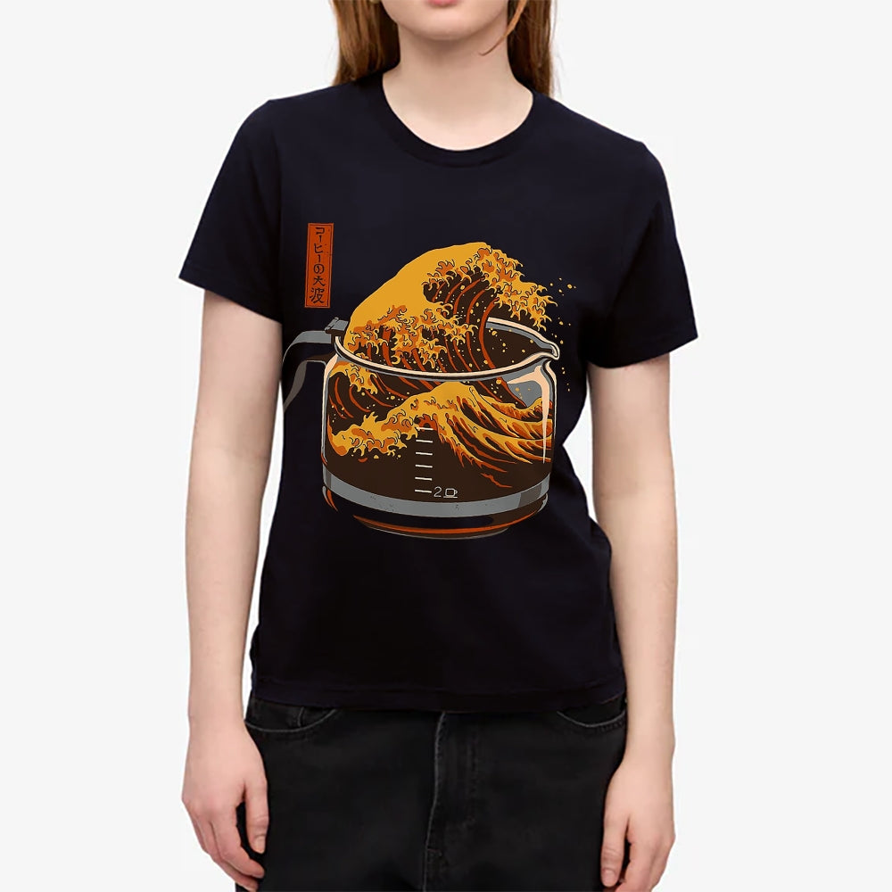 Coffee Great Wave Japanese Style Women's Classic Tee