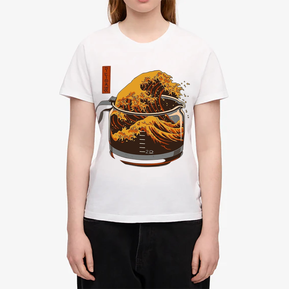Coffee Great Wave Japanese Style Women's Classic Tee
