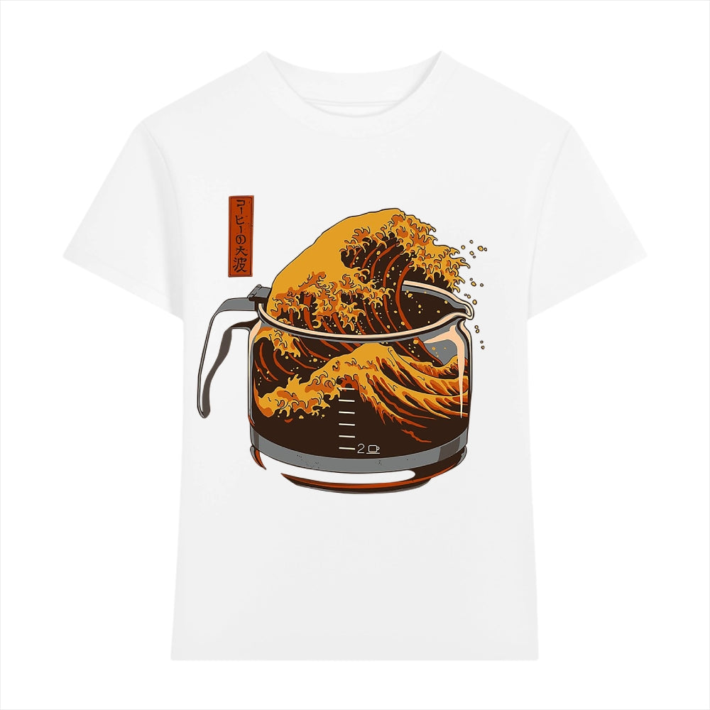 Coffee Great Wave Japanese Style Women's Classic Tee