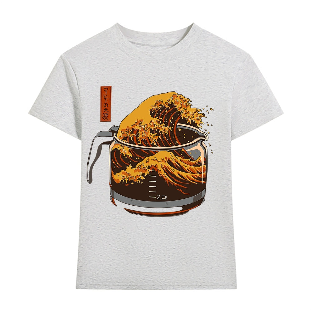 Coffee Great Wave Japanese Style Women's Classic Tee