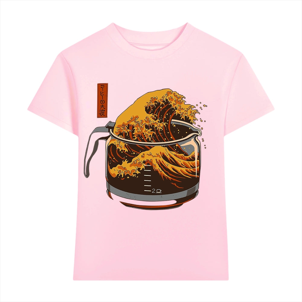 Coffee Great Wave Japanese Style Women's Classic Tee